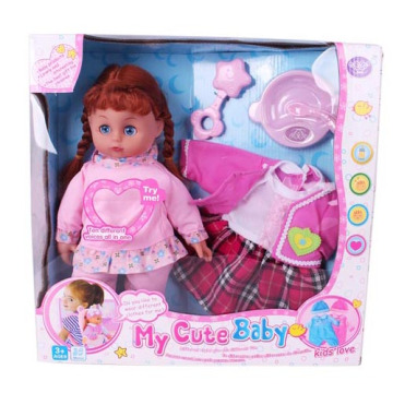 14" Stuff Soft Toy Doll with Sound